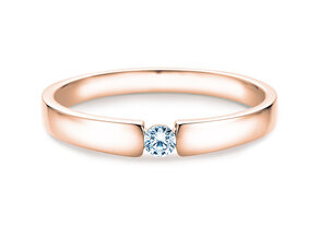 Verlovingsring Infinity Petite in 14K roségoud met diamant 0,09ct G/SI