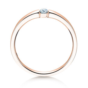 Verlovingsring Infinity Petite in 14K roségoud met diamant 0,09ct G/SI
