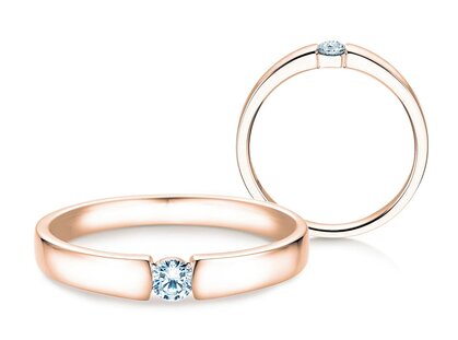 Verlovingsring Infinity Petite in roségoud