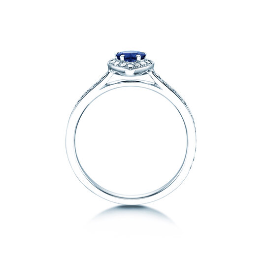 Verlovingsring Heart Saphir