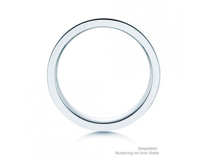 Model Modern 3mm in zilver 925/- mat