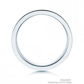 Model Modern 3mm in zilver 925/- mat