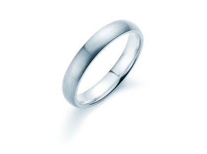 Model Classic 4mm in 14K witgoud mat
