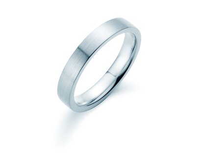 Model Modern 4mm in zilver 925/- mat