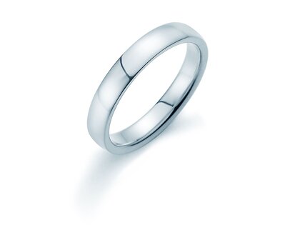 Model Infinity 4mm in 14K witgoud gepolijst