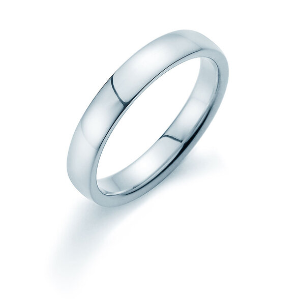 Model Infinity 4mm in 14K witgoud gepolijst