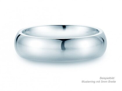Model Classic 6mm in 14K witgoud gepolijst