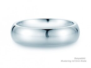 Model Classic 6mm in 14K witgoud gepolijst