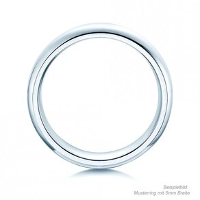 Model Classic 6mm in 14K witgoud gepolijst