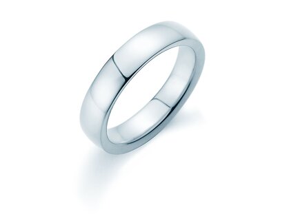 Herenring Infinity 5,5mm in platina 950/- gepolijst