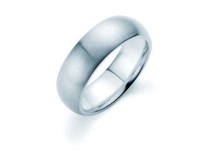 Herenring Classic 6,5mm in zilver 925/- mat