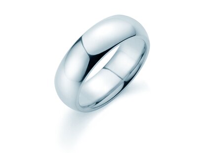 Herenring Classic 6,5mm in 9K witgoud gepolijst