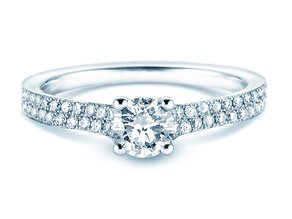Verlovingsring Claire in 18K witgoud met diamanten 0,70ct G/SI
