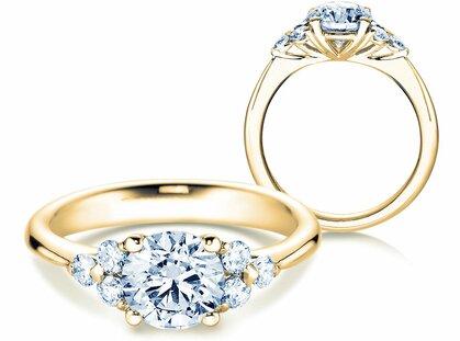 Verlovingsring Vivid Diamond in 18K geelgoud met diamanten 1,80ct G/SI