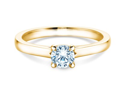 Verlovingsring Romance in 9K geelgoud met Lab-grown diamant 0,50ct E/VS