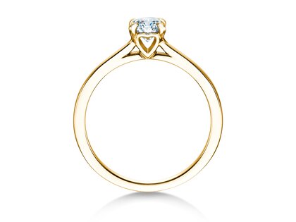 Verlovingsring Romance in 9K geelgoud met Lab-grown diamant 0,50ct E/VS