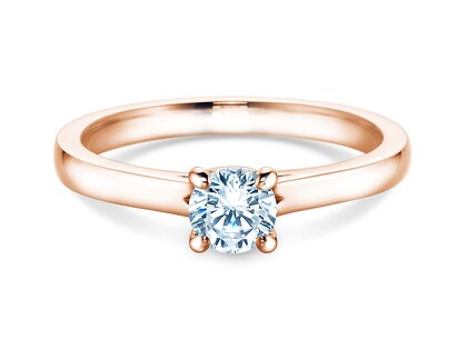 Verlovingsring Romance in 14K roségoud met diamant 0,50ct H/SI
