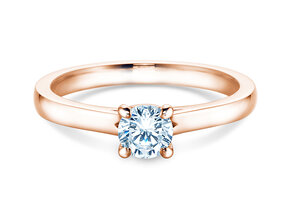 Verlovingsring Romance in 14K roségoud met diamant 0,50ct H/SI