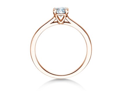 Verlovingsring Romance in 14K roségoud met diamant 0,50ct H/SI