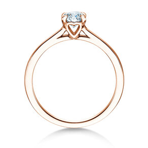 Verlovingsring Romance in 14K roségoud met diamant 0,50ct H/SI