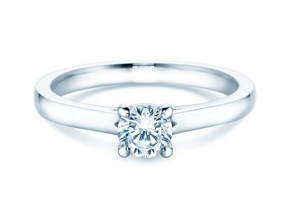 Verlovingsring Romance in 9K witgoud met Lab-grown diamant 0,50ct E/VS