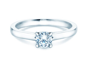 Verlovingsring Romance in 9K witgoud met Lab-grown diamant 0,50ct E/VS