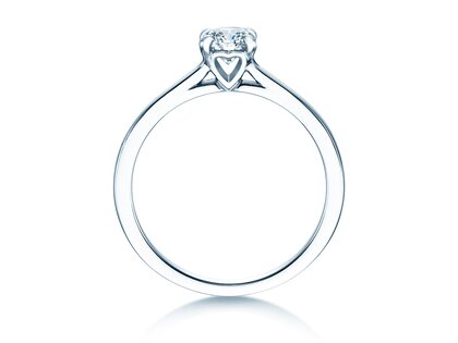 Verlovingsring Romance in 9K witgoud met Lab-grown diamant 0,50ct E/VS
