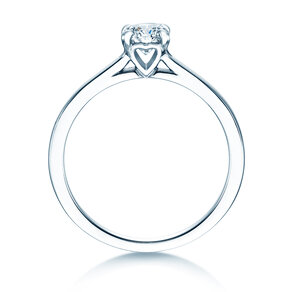 Verlovingsring Romance in 9K witgoud met Lab-grown diamant 0,50ct E/VS