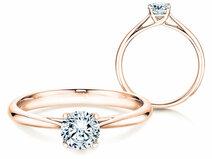Verlovingsring Delight in 18K roségoud met diamant 0,50ct G/SI
