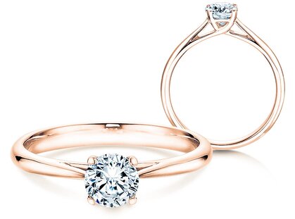 Verlovingsring Delight in 9K roségoud met diamant 0,50ct G/SI