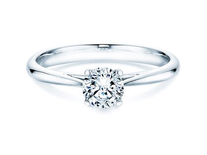 Verlovingsring Delight in 14K witgoud met diamant 0,50ct H/SI