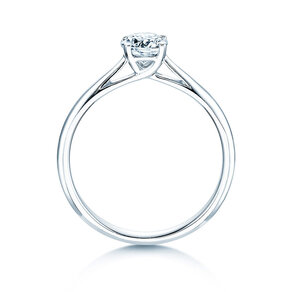 Verlovingsring Delight in 14K witgoud met diamant 0,50ct H/SI