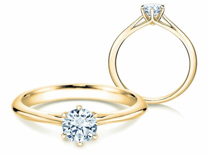 Verlovingsring Heaven 6 in 18K geelgoud met Lab-grown diamant 0,50ct E/VS