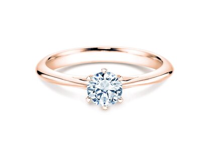 Verlovingsring Heaven 6 in 14K roségoud met Lab-grown diamant 0,50ct E/VS