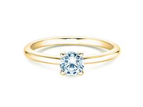 Verlovingsring Classic 4 in 14K geelgoud met diamant 0,40ct G/SI