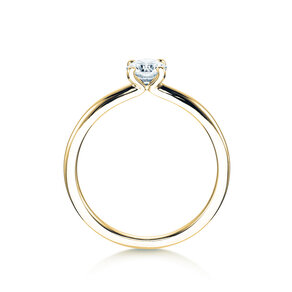 Verlovingsring Classic 4 in 14K geelgoud met diamant 0,40ct G/SI