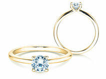Verlovingsring Classic 4 in 18K geelgoud met diamant 0,50ct G/SI