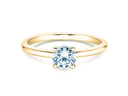 Verlovingsring Classic 4 in 9K geelgoud met Lab-grown diamant 0,50ct E/VS