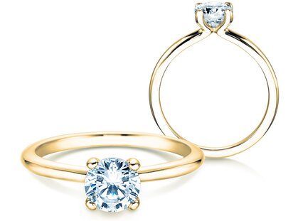 Verlovingsring Classic 4 in 18K geelgoud met diamant 1,00ct G/SI