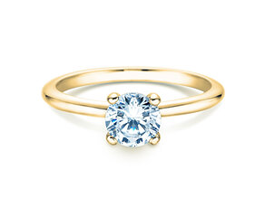 Verlovingsring Classic 4 in 14K geelgoud met Lab-grown diamant 0,75ct E/VS