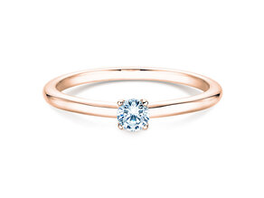 Verlovingsring Classic 4 in 9K roségoud met diamant 0,15ct H/SI