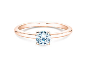 Verlovingsring Classic 4 in 18K roségoud met diamant 0,40ct H/SI