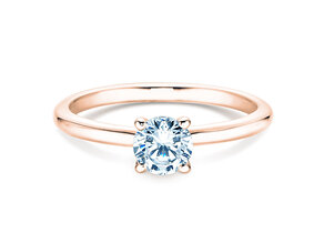 Verlovingsring Classic 4 in 18K roségoud met diamant 0,50ct H/SI