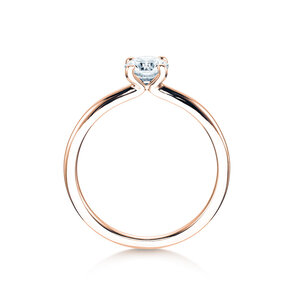 Verlovingsring Classic 4 in 18K roségoud met diamant 0,50ct H/SI