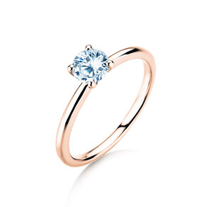 Verlovingsring Classic 4 in 18K roségoud met diamant 0,50ct H/SI