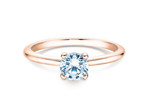Verlovingsring Classic 4 in 18K roségoud met diamant 0,60ct H/SI
