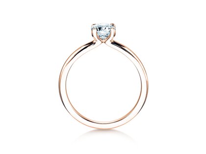 Verlovingsring Classic 4 in 18K roségoud met diamant 0,60ct H/SI