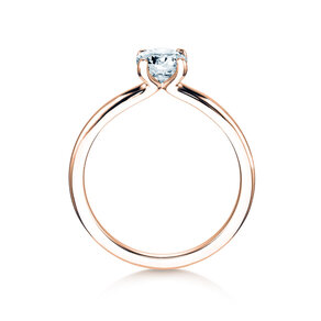 Verlovingsring Classic 4 in 18K roségoud met diamant 0,60ct H/SI
