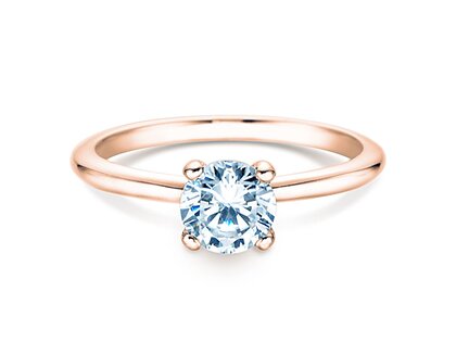 Verlovingsring Classic 4 in 18K roségoud met diamant 0,75ct G/IF
