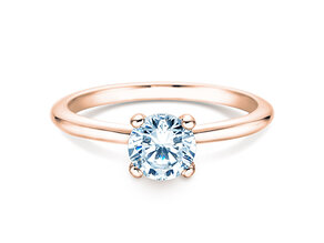 Verlovingsring Classic 4 in 18K roségoud met diamant 0,75ct G/IF